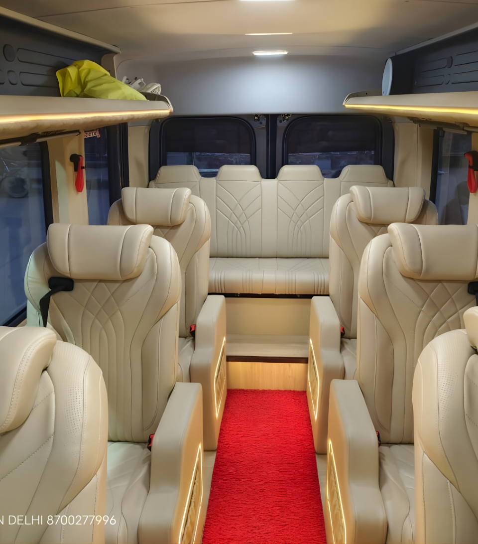 Urbania mini bus hire for outstation trips India