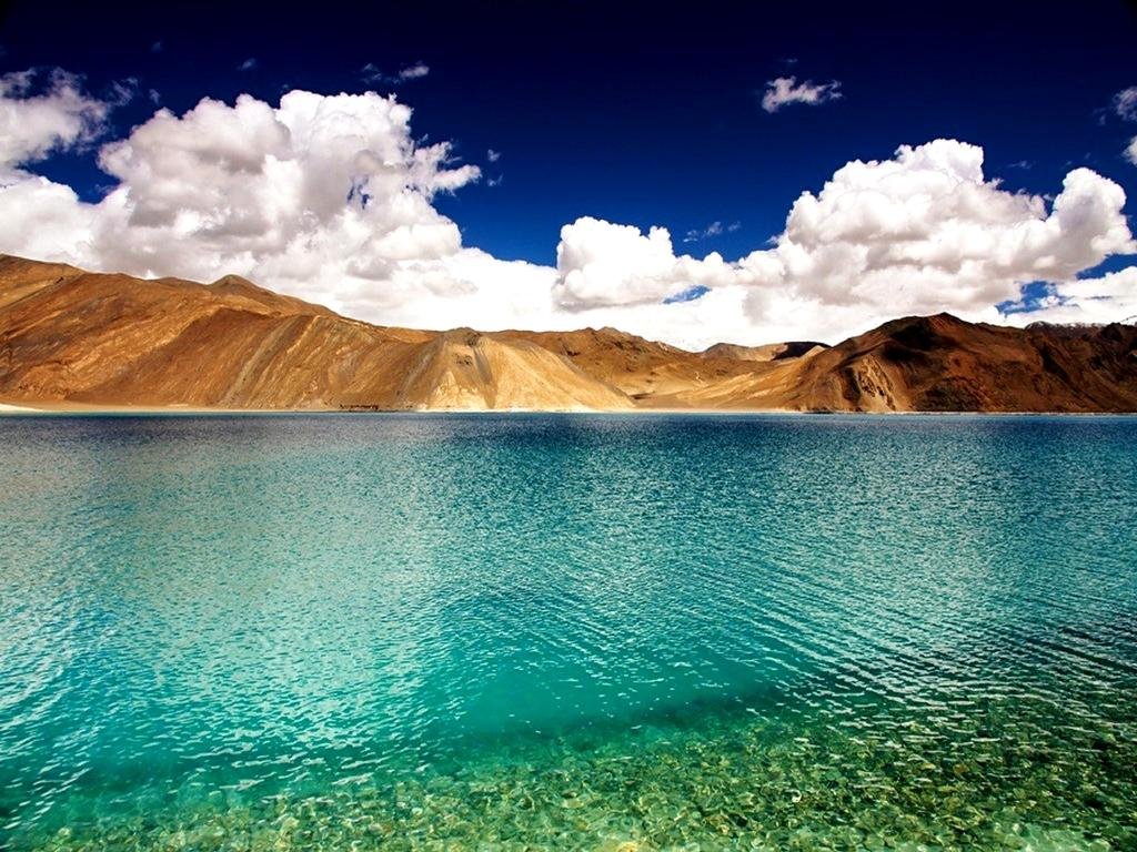 Pangong Lake Ladakh travel — blue lake Himalaya India mountains dawn