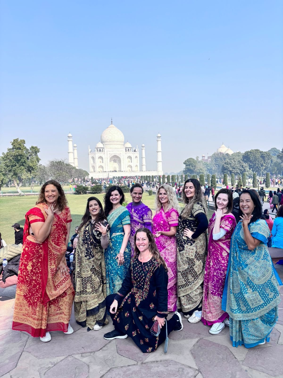 Group tour to Taj Mahal Agra India — Sanoli India Tours international travel agency